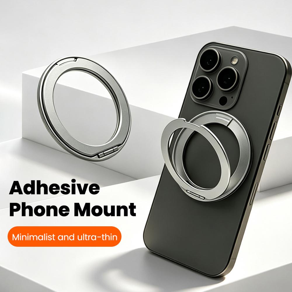 360° Rotation Magnetic Ring Phone Holder For iPhone DUO 18 17 16 15 Aluminium Alloy Magnetic Desktop Phone Stand for Magsafe