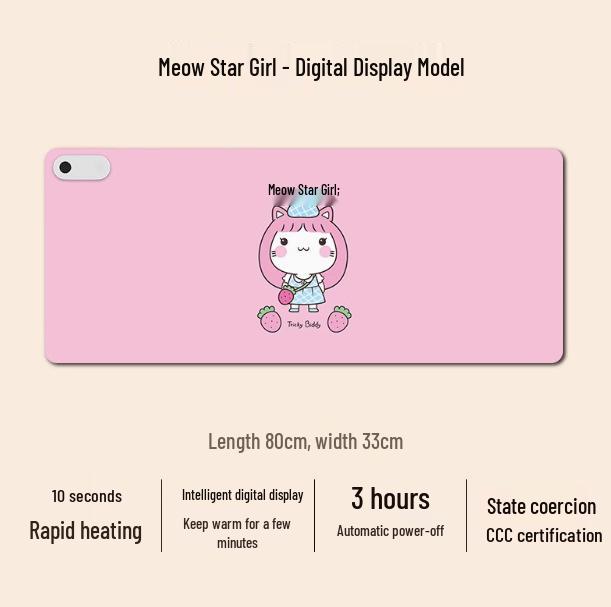 Hotson Electric Heated Desk Pad - Desktop Heater & Writing Mat with Warmth Function