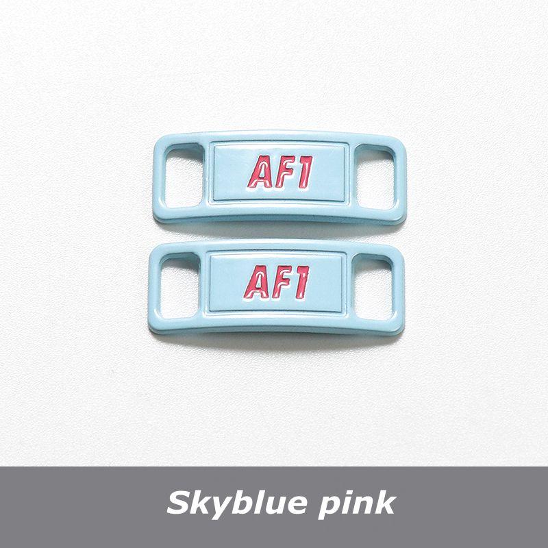 NO.8 2Pcs Metal Shoelaces Buckle AF1 Shoe Decoration Suitable for All Shoes Sneakers Shoes Accessories Flat Shoelace Buckle