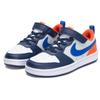 Nike Court Borough Low Recraft PS Midnight Navy Team Orange Kids Sneakers White Light-Silver Hyper-Royal DV5457-401