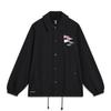 Anti Wu Series American Retro Letter Print Loose Fit Jacket With Turn-Down Collar Men Jacket Black AFDT439-3