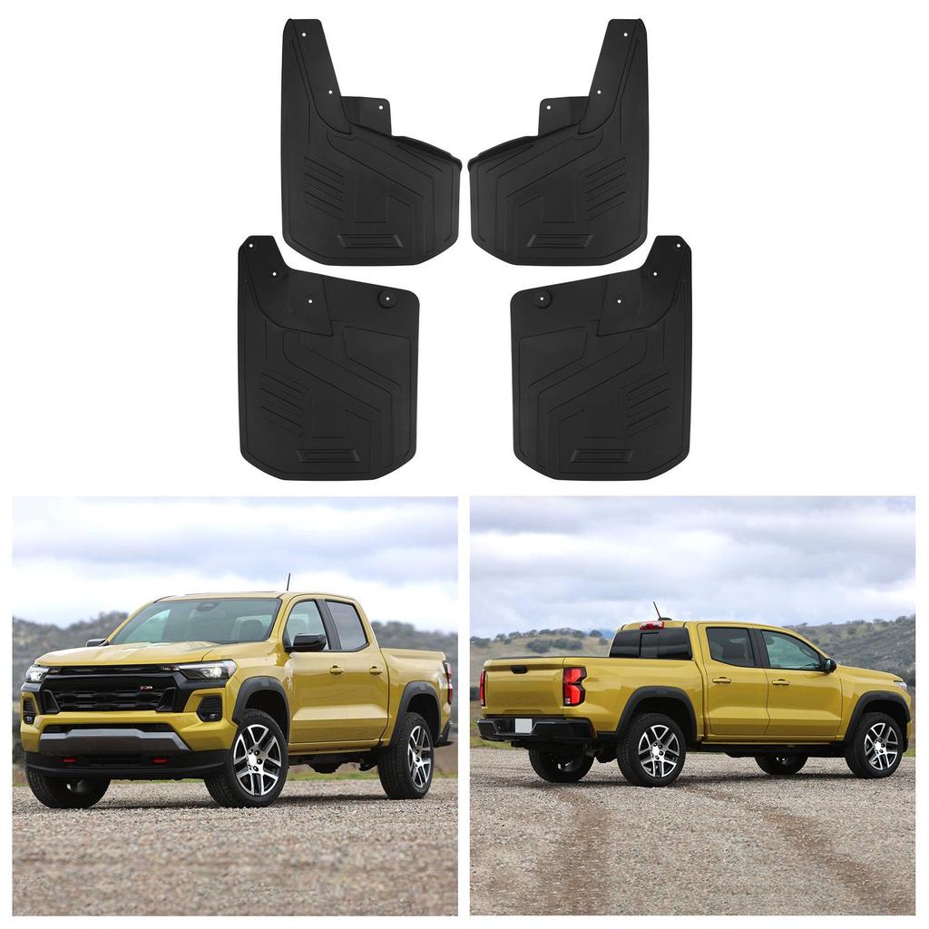 Chevrolet Colorado 2023-2025 Large Leather Mud Flaps with Fender Flares