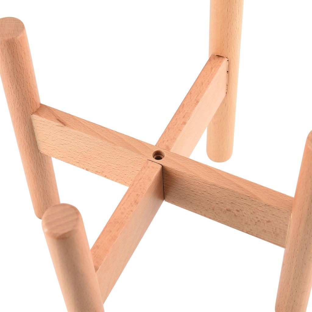 Plant Stand Wood 20cm Height 18cm Inner Diameter Floor Flower Pot Holder