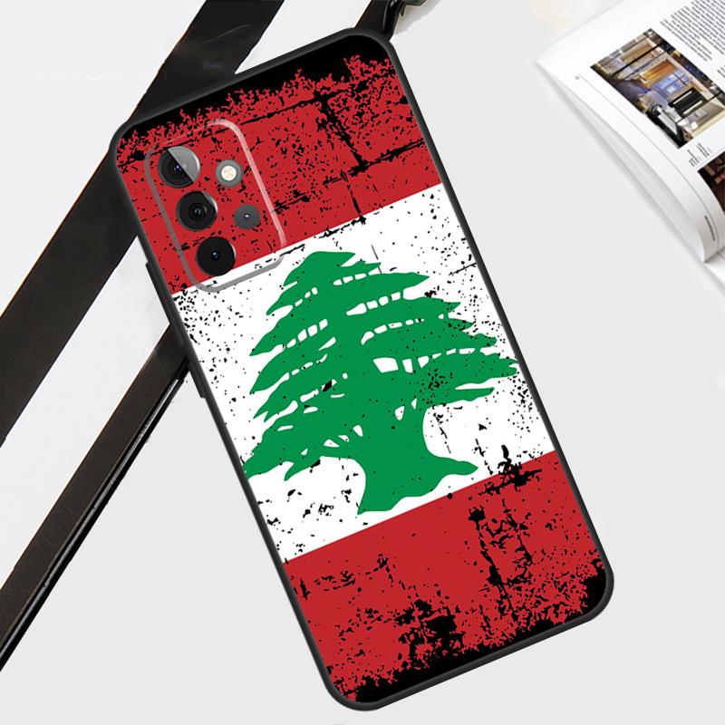 Чехол-карта с флагом Ливана для Samsung Galaxy A12 A22 A32 A52 A56 A36 A26 A16 A06 A54 A34 A14 A13 A53 A15 A35 A55