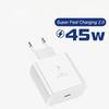 PD 45W Fast Charger For Samsung Galaxy S24Ultra S24 S23 S22 S21 S20 Note20 Ultra Plus A55 A54 A35 A25 A15 A05 Super Quick Charging