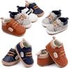 New Baby Boy Shoes Casual Soft Sole Retro Leather Sport Sneakers Toddler Rubber Sole Anti-slip First Walkers
