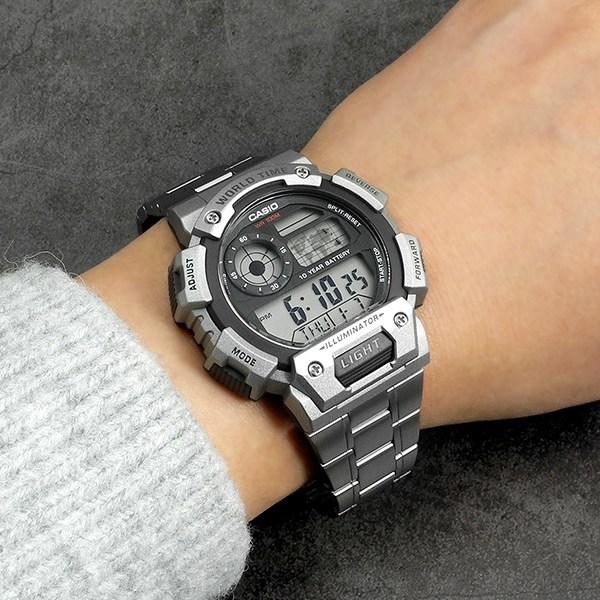 Casio Men's Soldier Military Digital Metal Watch Silver