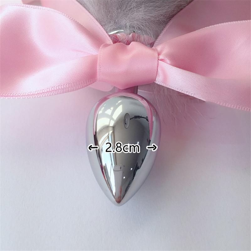 Neko Cat Ears Headband With Fox Or Kitten Tail Metal Butt Plug  Cosplay Butt Plug Tails