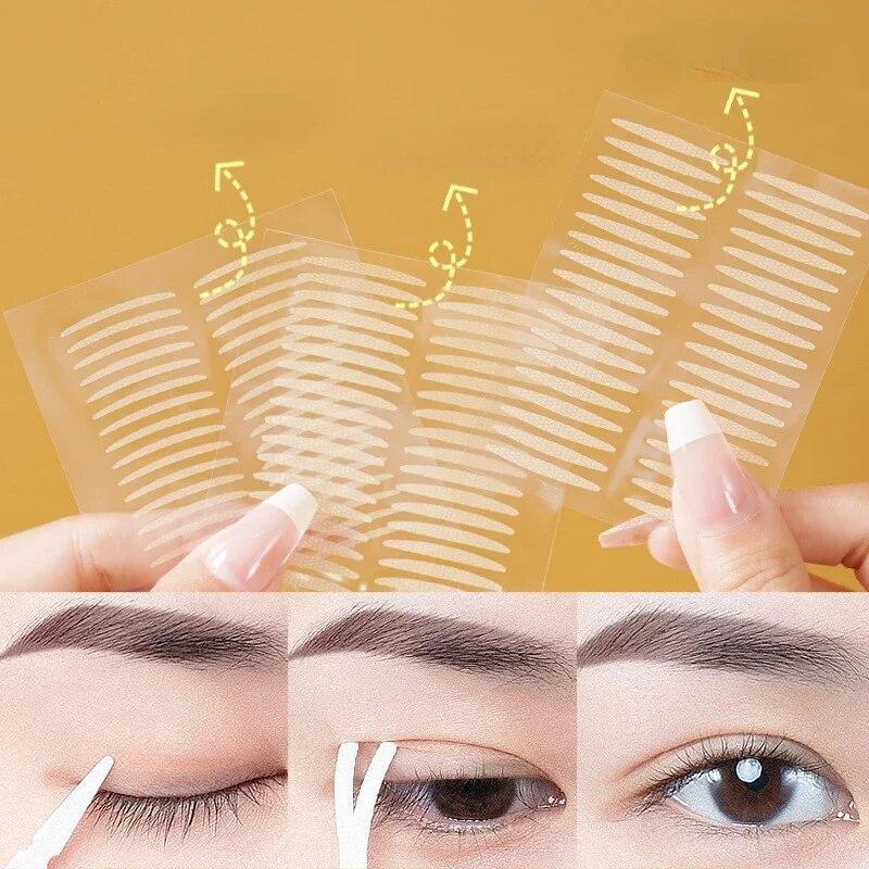 Eyelid Tapes Stickers Invisible Double Fold Eyelid Lace Paste Self-adhesive Natural Eye Tape Make Up Tool Clear Stripe
