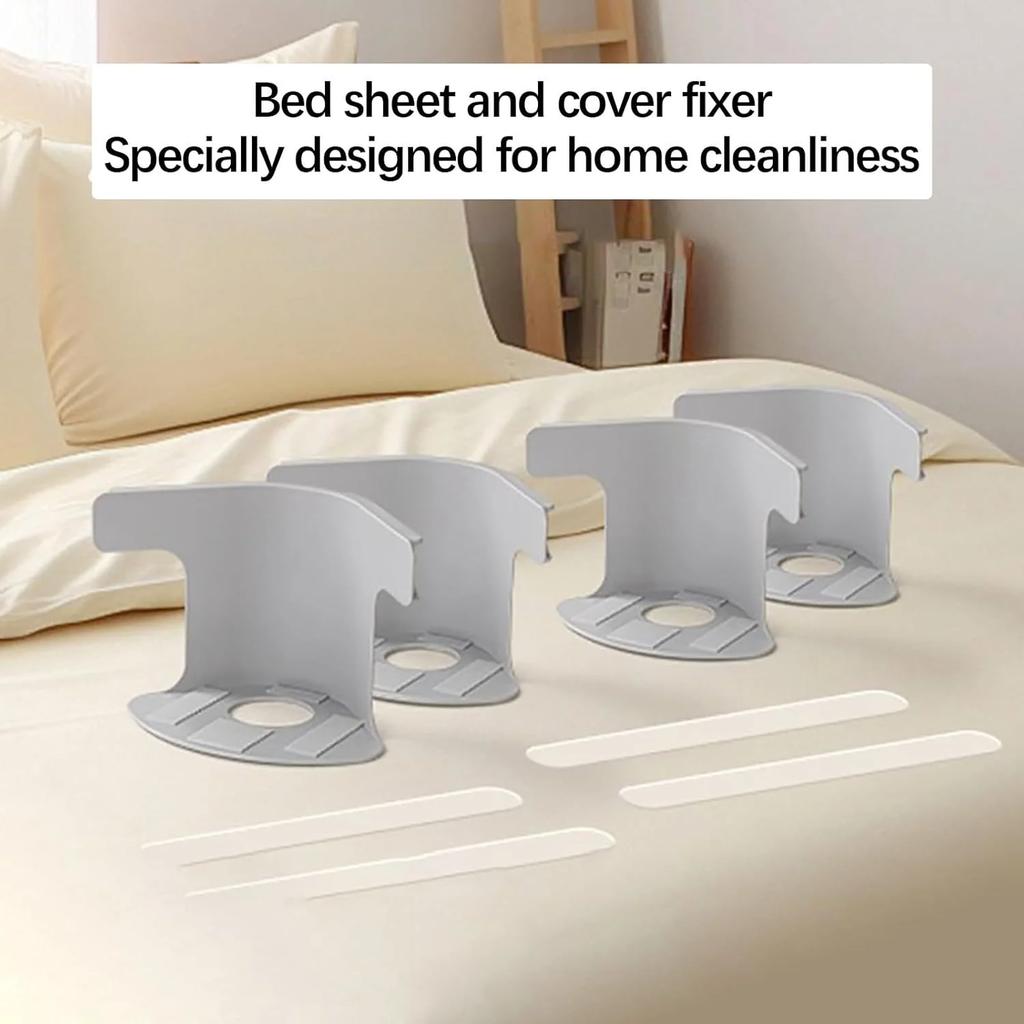 8Pcs Heavy Duty Bedsheet Corner Tightener Clips High-quality Materials Durable and Reliable Bed Sheet Grippers for Protectors