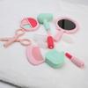 8pcs Girl Makeup Toys Silicone Simulation Cosmetic Toy Set Children Imitate Makeup Tools Edible Grade Silicone Child Girl Makeup