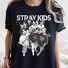 Винтажная футболка Stray Kids, Футболка с участником Stray Kids Do It, Футболка с мирового тура Stray Kids, Футболка SKZ It Tap, Футболка с мирового тура Stray Kids