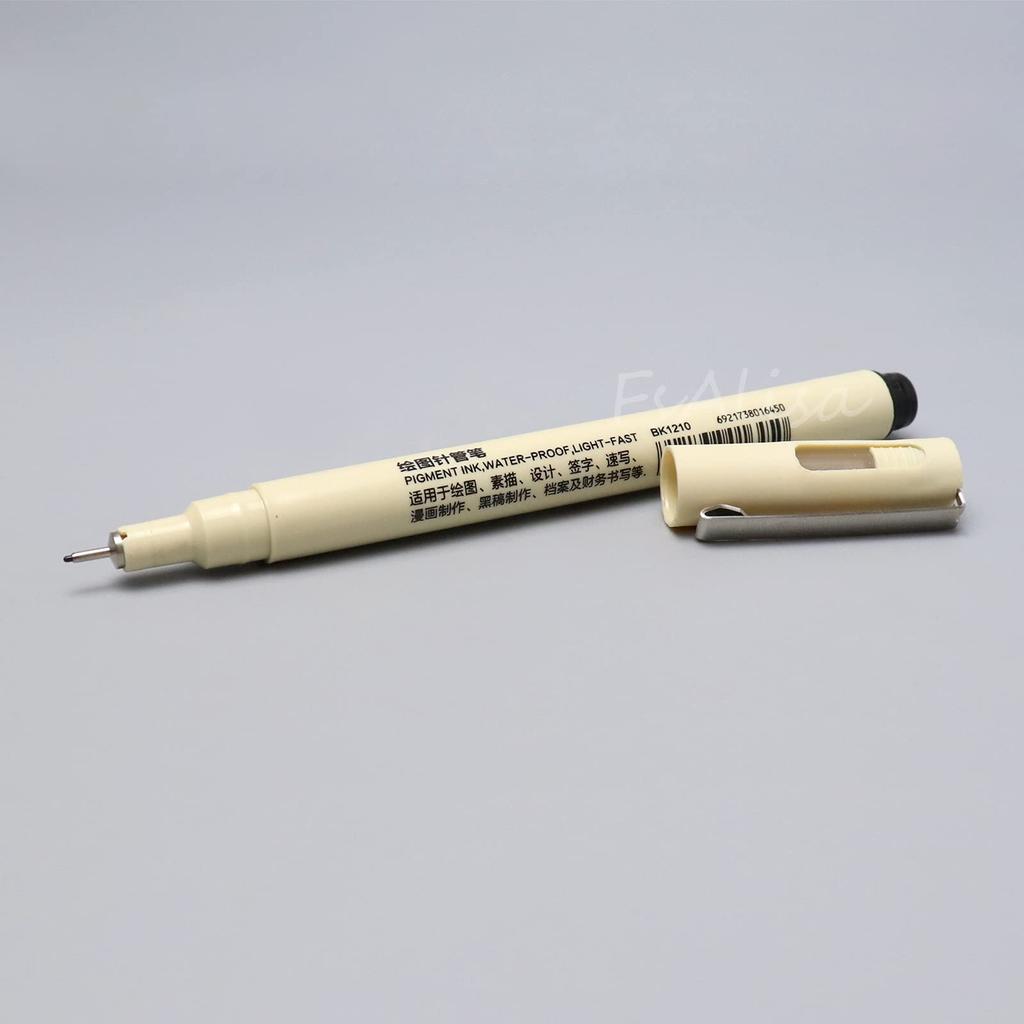 FsAlisa Milli Needle Line Set of for Line Sign Pen, Black, Water-Based, Pen, Waterproof, Ultra-Fine, 0.05-0.7mm Diameter, 5, Illustrations, Manga,