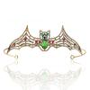 Sparkling Halloween Bat Hairband Metal Halloween Tiara Temperament Rhinestone Crowns  Gift