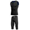 2mm Neoprene Wetsuit Shorts Vest Set Diving Snorkeling Surfing Thermal Swimsuit for Men Women