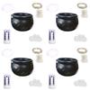 5-1sets Halloween Bubbling Cauldron Set Witch Pot Plastic Bowl for Home Kitchen Room Party Table Halloween Party Decorations