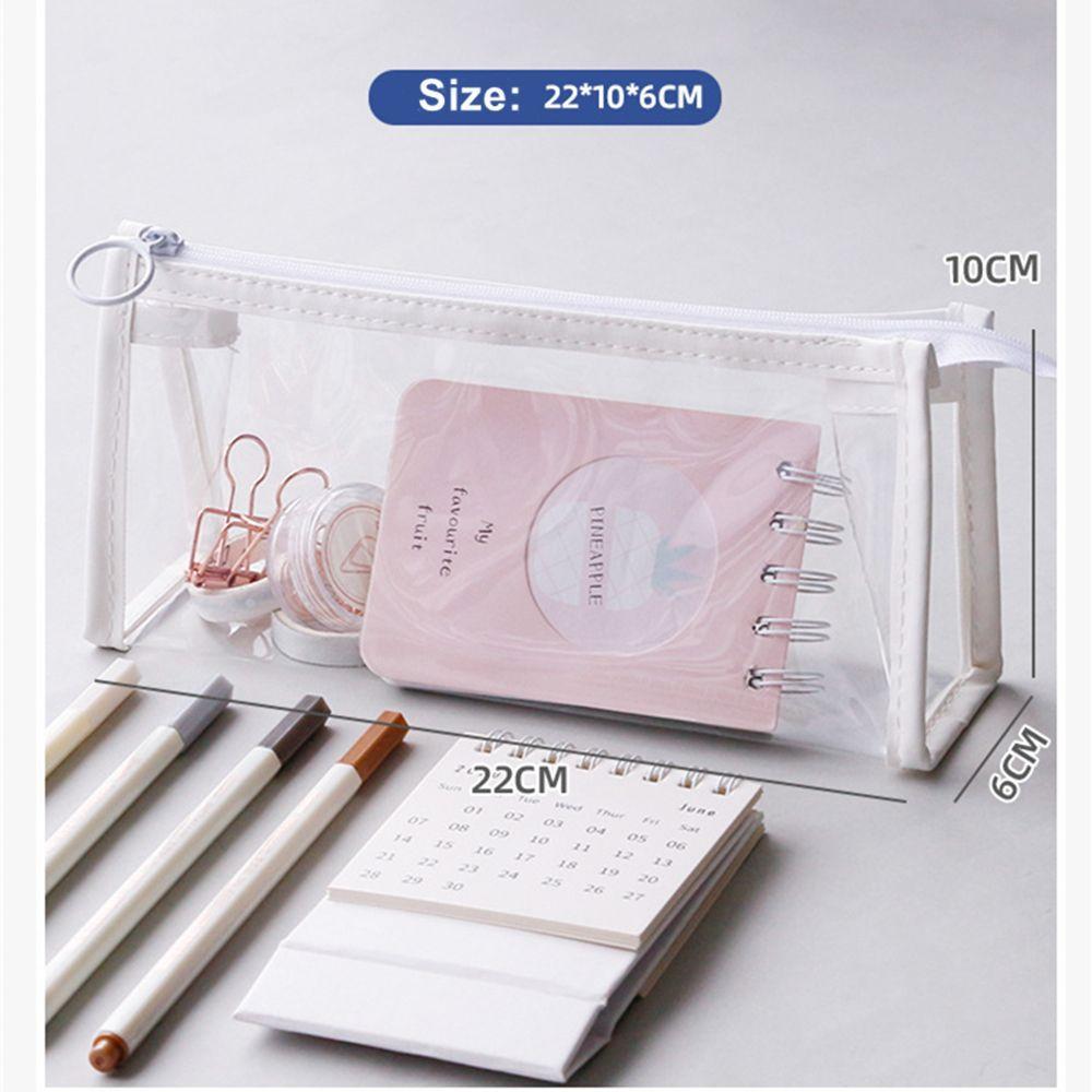 Organizer School Office Supply Zipper Pen Pouch Transparent Pencil Bag Storage Bag Pencil Case