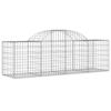 VidaXL Arched Gabion Baskets 7 Pcs 200x50x60/80 Cm Galvanized Iron, Gabion, Gabion Cage, Gabion Wall Basket, Wall 3146283