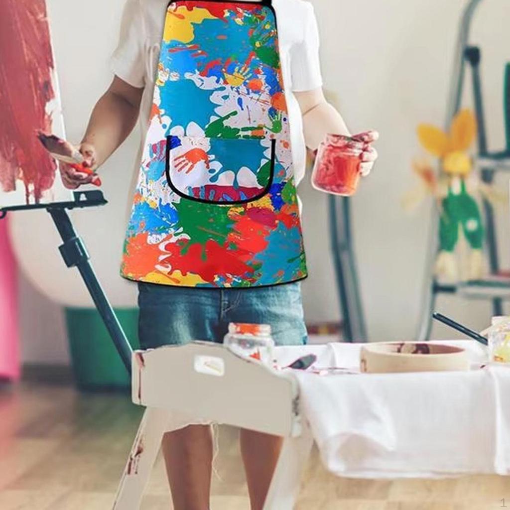 Художественный фартук для детей с 2 рукавами для рисования, кулинарии, садоводства