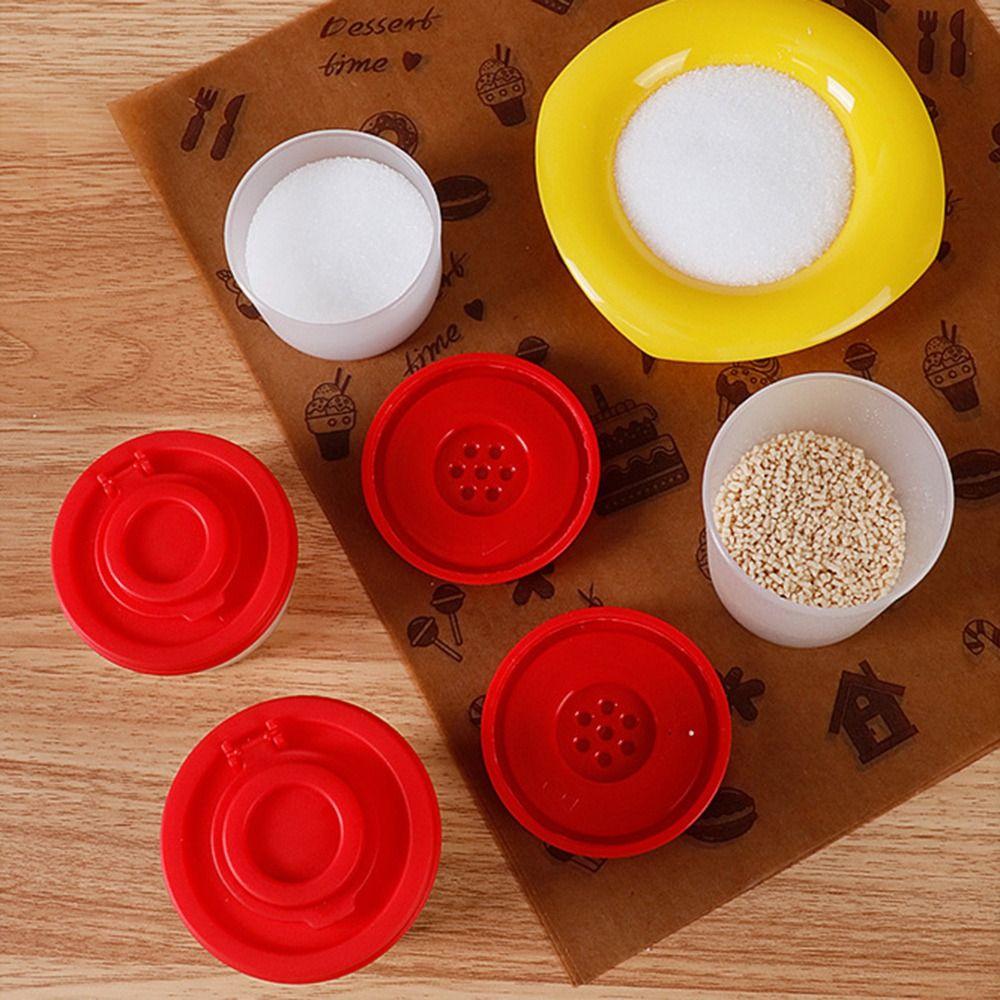 Plastic Seasoning Jar Mini Spice Container Durable Salt and Pepper Spice Shaker Salt Pepper Sugar