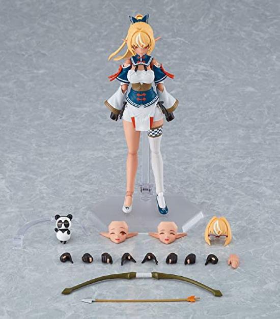 Max Factory Figma Hololive Production Shiranui Flare Пластиковая окрашенная подвижная фигурка Немасштабная