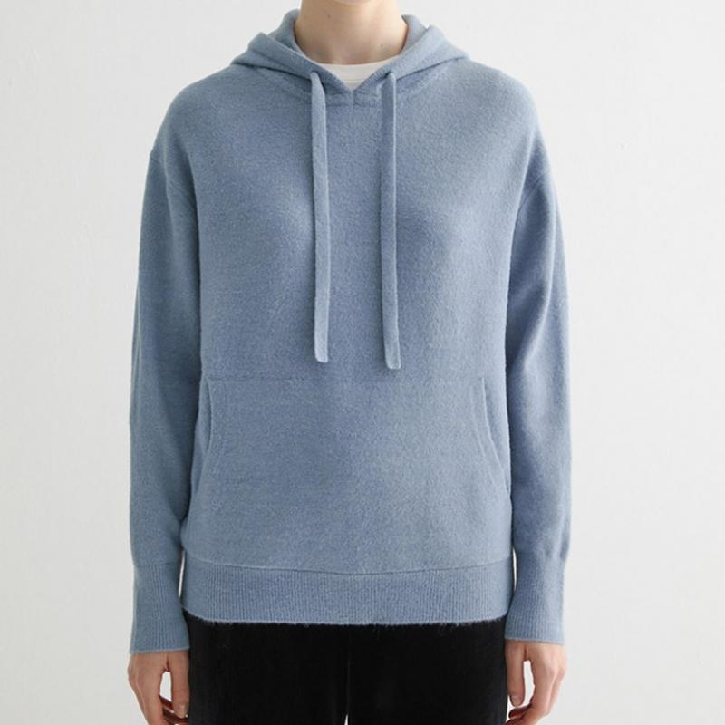  She S miSS  baSic Hooded Knit Top SSkpoo42080 Bl