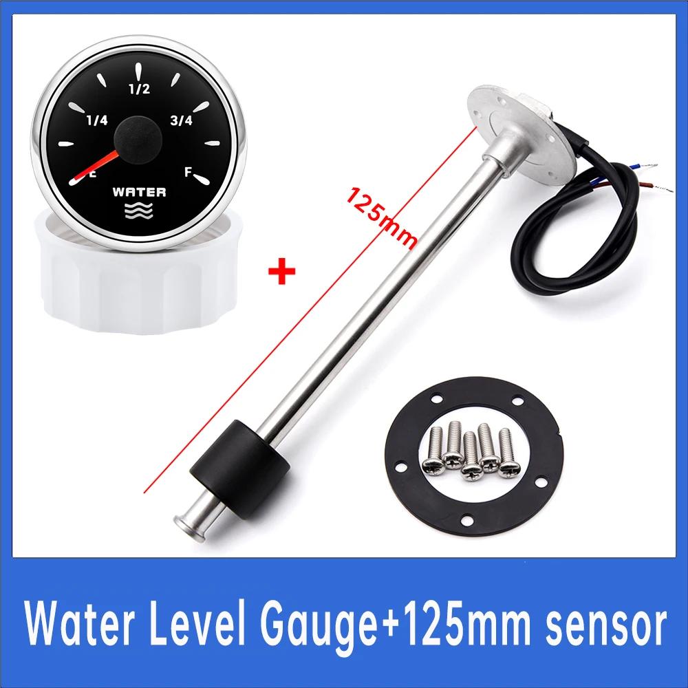 100mm-500mm Car Water Level Gauge Sensor+Water Level Indicator 7 Colors 0-190ohm Water Level Meter Digital Pointer Gauge