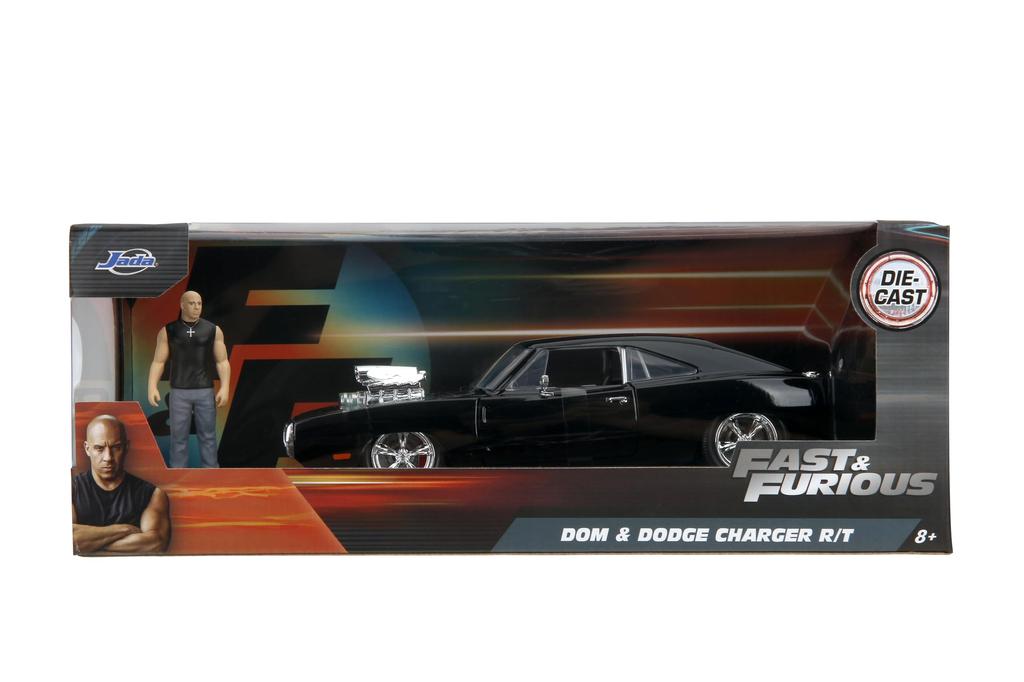 Jada Toys 1970 DODGE CHARANGER TORETTO Форсаж Мини-машина 124 F&F DOM'S R/T с DOM