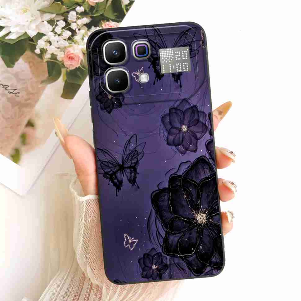 New For Infinix Note 60 Pro 5G X6878 Case Paint Cat Flowers Silicone Cover For Infinix Note 60 5G 6.78" X6879 Phone Cases Bumper