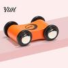 Educational Learning Toys for Kids Wooden Mini Race Car Toddlers, Pull Back Vehicle with Number Safe Solid Wood Preschool Vehicles Cognition, Hand-Eye