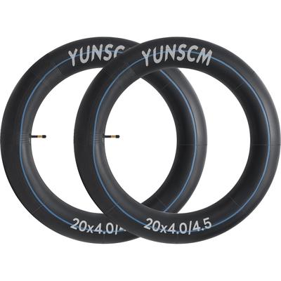 Велосипедные камеры YunSCM 20x4.0/4.50, Толстостенные, Совместимые с 48-мм клапанами Шредера и высокими ободами, Совместимые с фэтбайками 20x4.0/20x4.5