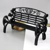 Mini Park Bench Model, Props for Shooting House Dolls - Perfect for Decorating Dollhouses and Fairy Gardens, Toy Accessories for Dolls