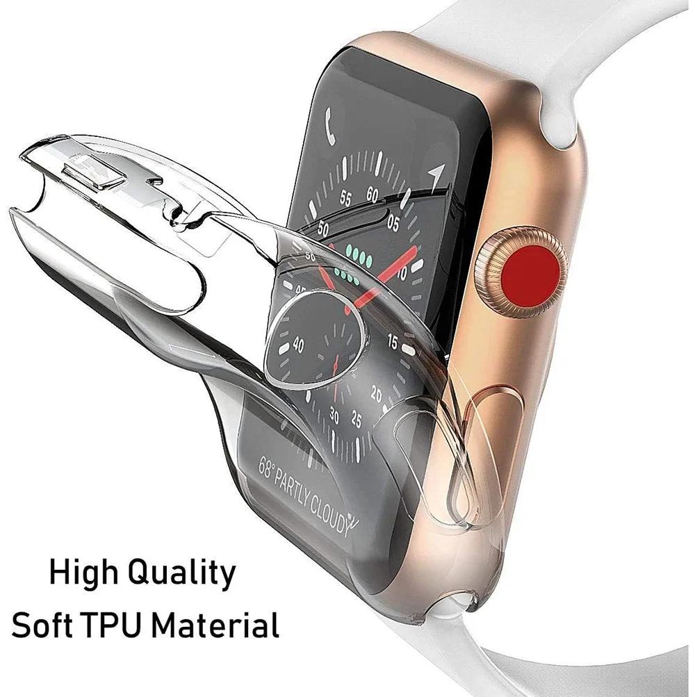 TPU Cover For Watch case ultra 49mm 41mm 45mm 44mm 40mm 42mm 38mm bumper Screen Protector for iwatch series 8 7 6 5 4 3 SE