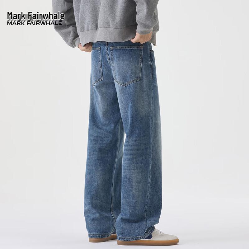 Мужские джинсы Mark Fairwhale 2025 Осень/Зима, сильно вываренные, зауженные прямые