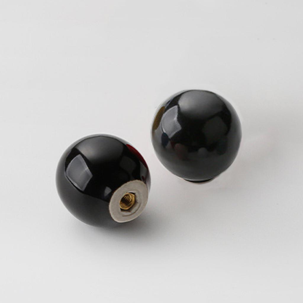 2 шт. Минималистичные глянцевые керамические ручки для дверей шкафов и ящиков с одним отверстием, подходящие для украшения дома