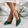 Fashion Designer Summer 2025 New Women Sandals Pointed Toe High Heels Shoes Elegant Dress Party Woman Slippers Slingback Pumps Zapatos