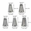 5PCS Assorted Shapes Pastry Icing Nozzle Cake Decorating Tip  Cupcake Cake Cookie Baking