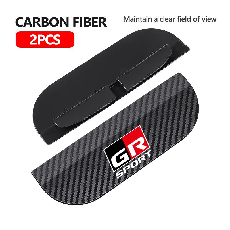 ZYU3 Snap-on Car Rearview Mirror Rain Cap Rain Shield Sun Shade Vision Protector For Toyota GR MN Camry Prius Auris Crown Yaris