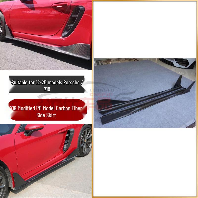 Совместимый комплект для модернизации Porsche 718 GT4 981: Передний бампер GTRS4, задний диффузор, капот, задний спойлер.