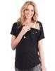 Classic Maternity Shirt ROCCO Black [Serafin] Women's