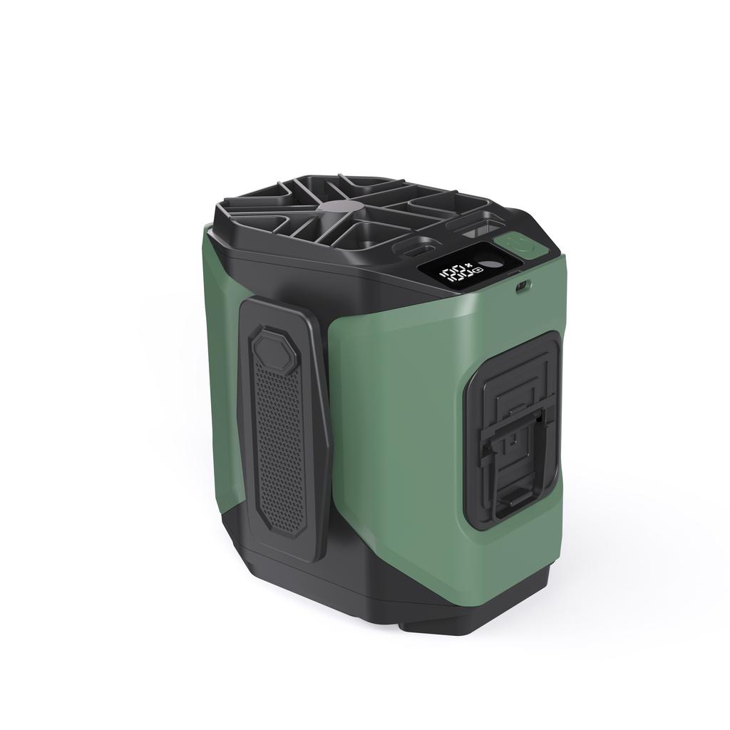 Портативный поясной вентилятор 10000 мАч с функцией Power Bank, светодиодной подсветкой, шейный вентилятор с 5 скоростями, мощным воздушным потоком, охлаждающий вентилятор для работы на открытом воздухе