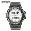 Sanda Student Multifunctional Waterproof Sports Watch with Alarm