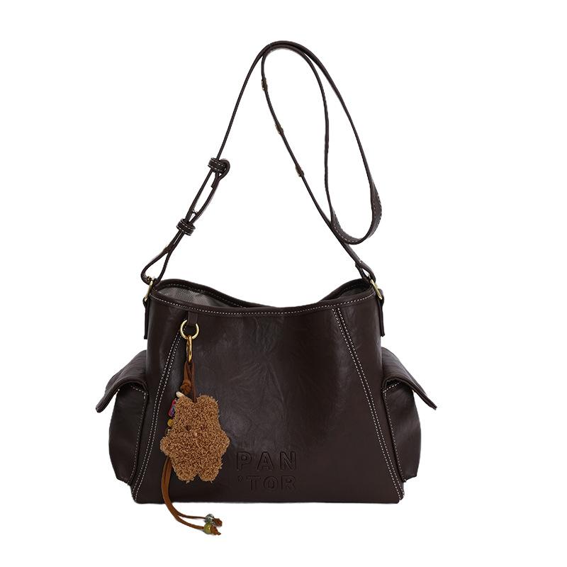 Bags Women's Tote Bags Large Capacity Messenger Bags 2025 New Retro Versatile Shoulder Bags Popular Bucket Bags This Year