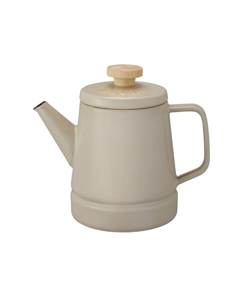 BRUNO Эмалированный индукционный прямой огонь газ Fuji Enamel уличный чайник, 1,6 л, Совместимый, Совместимый, Совместимый, Коллаборация, Серо-бежевый, Использовать, BHK282-GRG