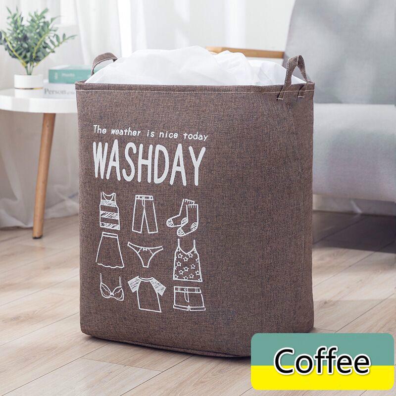 Modern Simple Super Large Capacity Cotton and Linen Drawstring Beam Storage Bag Clothes Storage Bask
