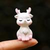 Миниатюрные фигурки оленей Маленькие мультяшные фигурки лесных животных из смолы для поделок Аксессуары для сказочного сада Топперы для тортов