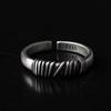 Популярные линии, геометрическое кольцо для мужчин, ювелирные изделия, модное кольцо из стерлингового серебра 925 пробы, мужские аксессуары для указательного пальца, регулируемые