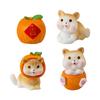 Mini Cute Orange Cat Micro Landscape Ornament For Car Dashboard Home Room Desktop Decoration Gift