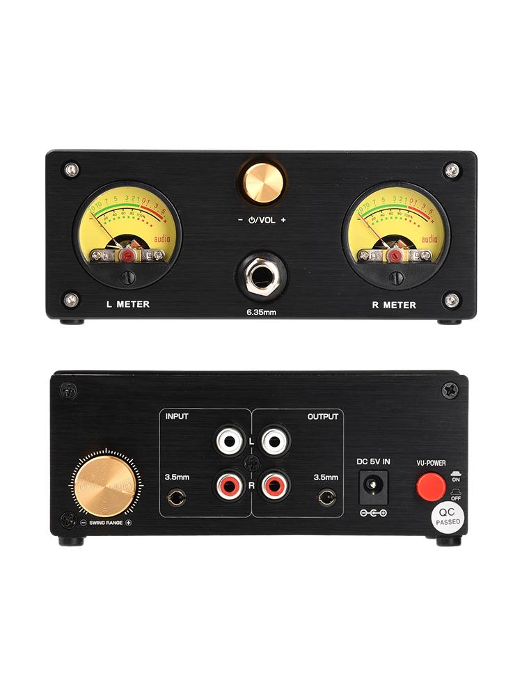 Xz-U6Pro Комбинированный усилитель для наушников и VU-метр Hi-Fi Аудио Стереоусилитель с линейным стабилизированным блоком питания для кристально чистого звука