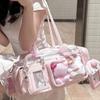 Y2K Концертная Сумка Ita Bag JK Большой Вместимости Наплечная Сумка Милая Девушка Прозрачный Рюкзак Выставка Дисплей для Значков DIY Сумка Через Плечо
